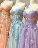 Black One Shoulder Floral Prom Dresses, Preppy Prom Dresses HZ0307
