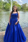 Spaghetti Straps A-Line Tulle Lace Prom HZ0307