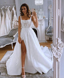 LTP1118,Illusion white lace a-line wedding gown,white bridal wedding HZ0307