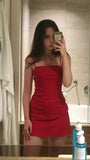 LTP1852,Sexy Red Homecoming Dresses, Spaghetti Straps Tight Homecoming HZ0307