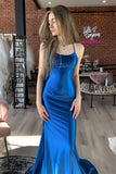 Straps Pink Mermaid Long Prom Dress with HZ0307