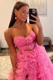 Sweetheart Purple A-Line Tulle Prom HZ0307