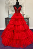 Straps Tulle Ruffle Long Formal HZ0307