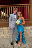 Strapless Green Silk Long Party Dress with HZ0307