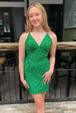 LTP1469,Sexy Green Homecoming Dresses Short Hoco HZ0307