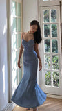 LTP1660,Spaghetti Straps Mermaid Prom Evening Dresses,Newest Style Evening Party HZ0307