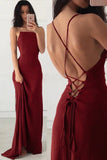 LTP0289,Long Prom Dress 2025 Evening Gown Cross Back Prom Dresses Sheath Party HZ0307