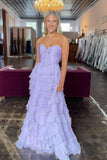 Straps Green Chiffon Tiered Ruffle Party HZ0307