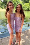 LTP1413,Lilac applique tight homecoming dresses bodycon cocktail HZ0307