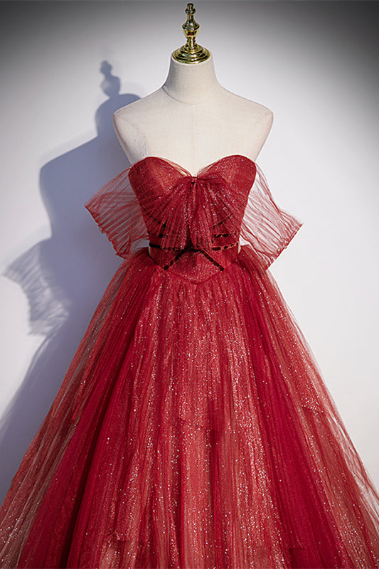 Sweetheart Wine Red A-line Formal HZ0307