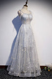 A-line Grey See through Party HZ0307