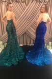 Sequin Strapless Mermaid Long Prom HZ0307