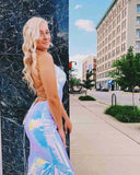 LTP1315,Unique Prom Dresses,Mermaid Evening Dress,Criss-Back Long Evening HZ0307