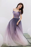 Fairy A-line Ombre Purple ong Prom HZ0307