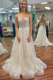 Blue Sweetheart A-line Long Formal HZ0307