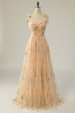 Princess Champagne A-line Embroidered Formal HZ0307