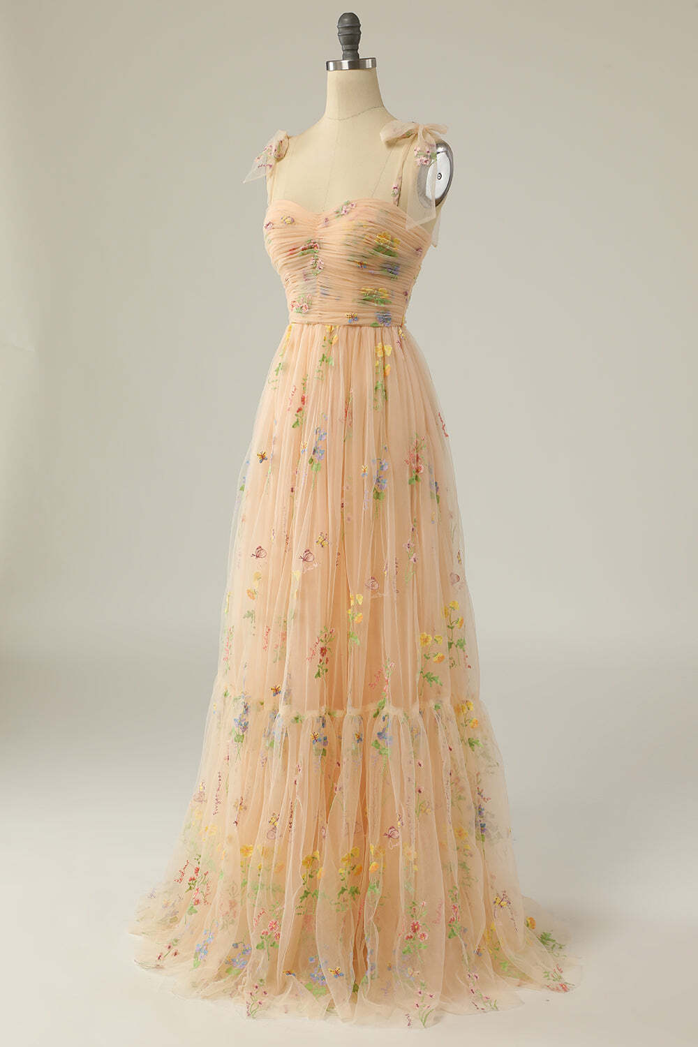 Princess Champagne A-line Embroidered Formal HZ0307