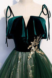Fairy Green A-line Long Party HZ0307