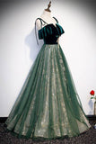 Fairy Green A-line Long Party HZ0307