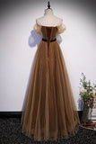 Princess Off the Shoulder A-line Long Formal HZ0307