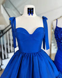 Cute Barbie Pink A-Line Satin Homecoming Dresses Mini Birthday Dresses, HZ0307
