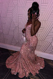 Fuchsia Mermaid Sequin Long Prom HZ0307