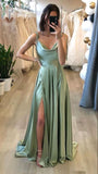 LTP1061,Simple prom dress,spaghetti straps long prom evening HZ0307