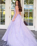 LTP0923,Tulle Long Prom Dress with Appliques and Beading,Popular Evening Dress,Fashion Winter Formal HZ0307
