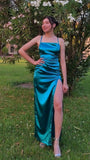 LTP1618,Sexy Blue Cross Back Tie Satin Prom Dresses,Evening Dresses Blue Party HZ0307