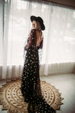 White Star Dress BOHO Vintage Lace Prom HZ0307