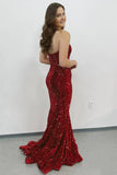 Fuchsia Mermaid Sequin Long Prom HZ0307