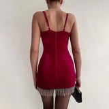 LTP1893,Spaghetti Straps Tight Velvet Homecoming Prom HZ0307