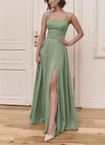 LTP1026,Spaghetti straps prom dresses with side HZ0307