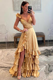 Sexy Cross Top Ruffles Prom Dresses With HZ0307