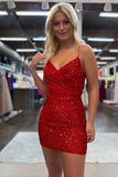 LTP1840,Sparkle Royal Blue Sequined Tight Mini Homecoming HZ0307