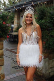 LTP1751,Sweetheart Feather Skirt Lavender Tight Homecoming Dress, Short Prom HZ0307
