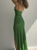 LTP0893,Spaghetti Straps Mermaid Prom Dress With HZ0307