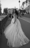 LTP1011,Sweet & Fairy Ball Gown Tulle One Shoulder Wedding Dresses with HZ0307
