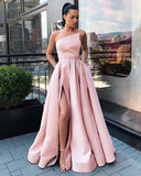 LTP1595,Charming satin a-line prom evening dresses long formal HZ0307