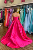 Beaded Sweetheart Royal Blue Satin Formal HZ0307