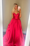 Sweetheart Green Satin A-line Long Formal HZ0307