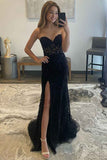Sweetheart Appliques Beaded Mermaid Long Evening Prom HZ0307