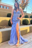 Sweetheart Appliques Beaded Mermaid Long Evening Prom HZ0307