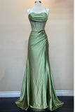Blue Beaded Corset Mermaid Long Formal HZ0307