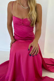 Straps Yellow Silk Long Dress with HZ0307