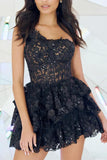 LTP1851,Luxury One Shoulder Applique Beaded Floral Homecoming HZ0307