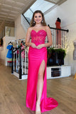 Sweetheart Black Appliques Mermaid Long HZ0307