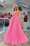 Strapless Light Blue Lace Appliques Long Formal HZ0307