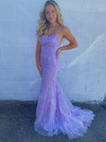Popular Sheath Lace Appliques Long Prom HZ0307
