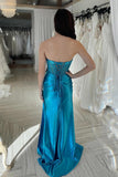 Burgundy Beaded Sweetheart Mermaid Long Formal HZ0307
